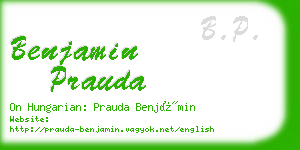 benjamin prauda business card